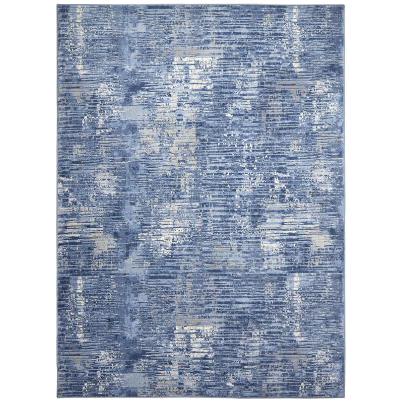 17 Stories Columbus BlueGray Modern Area Rug & Reviews Wayfair
